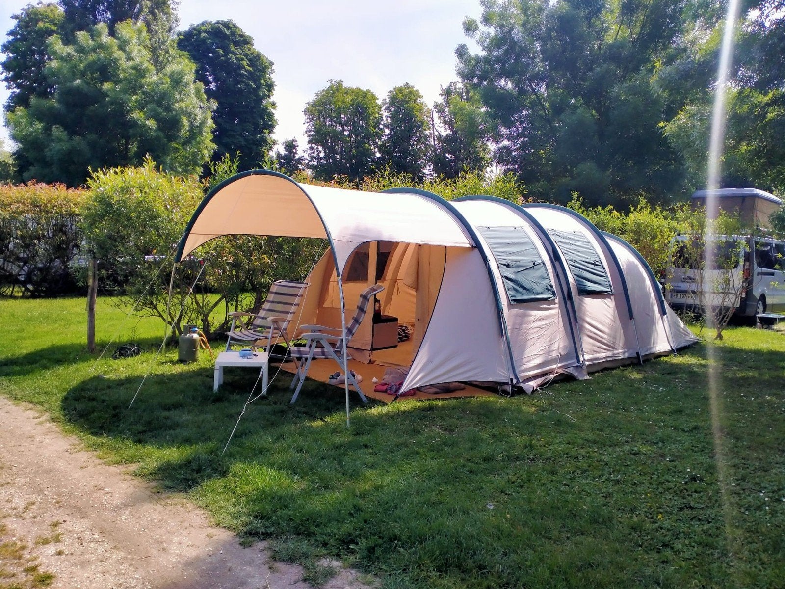 4-persoons tunneltent met luifel, obelink porto ecole, Caravans en Kamperen, Tenten, Ophalen of Verzenden
