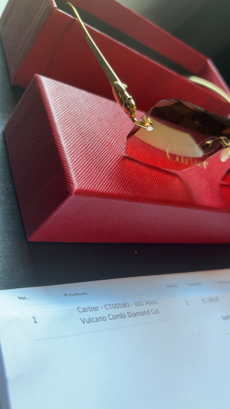 Cartier zonnebril 3 maanden oud, Verzenden, Zo goed als nieuw, Overige merken
