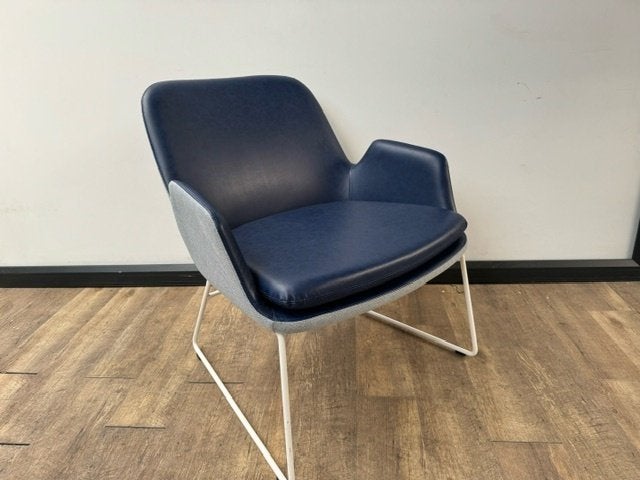 B&T Daisy Lounge stoel blauw, Antiek en Kunst, Ophalen