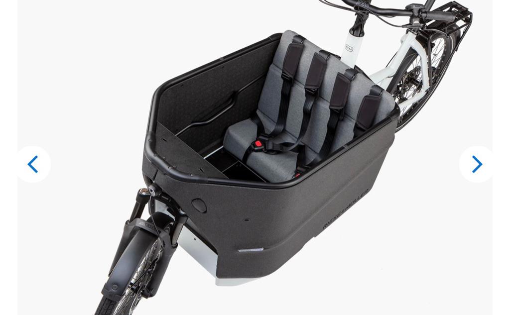 Riese & Müller packster vario kinderzitje 2p bakfiets, Fietsen en Brommers, Fietsaccessoires | Fietsstoeltjes, Nieuw, Ophalen of Verzenden