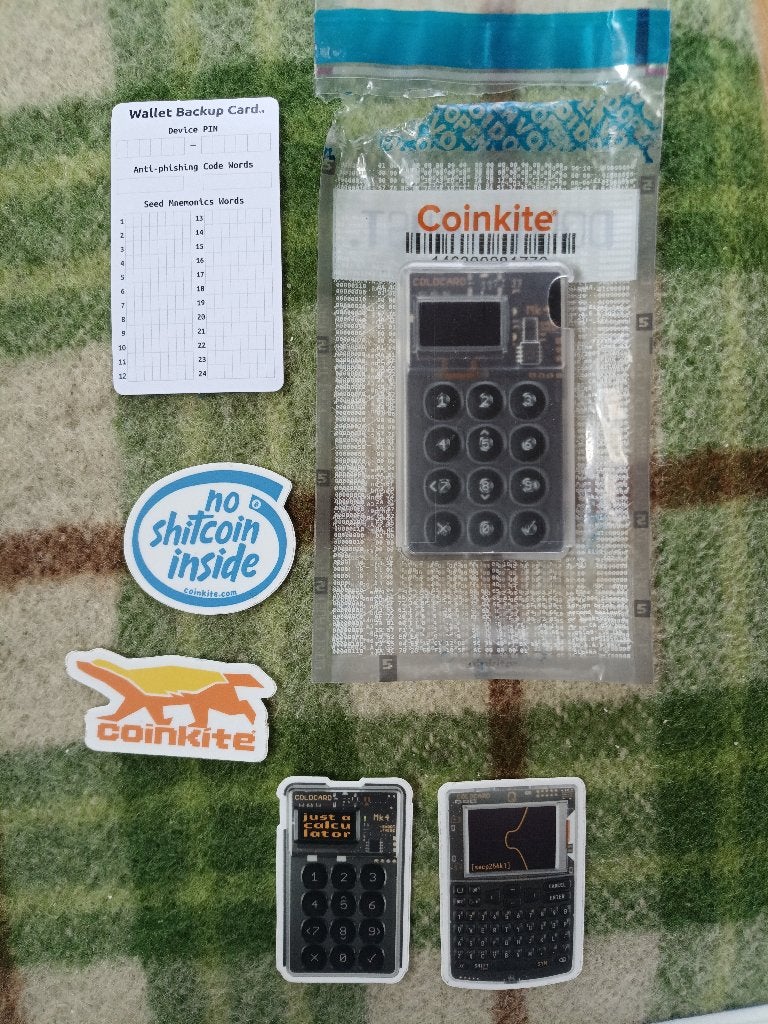 Coinkite Coldcard Mk4  Wallet voor bitcoin, Ophalen of Verzenden, Platina