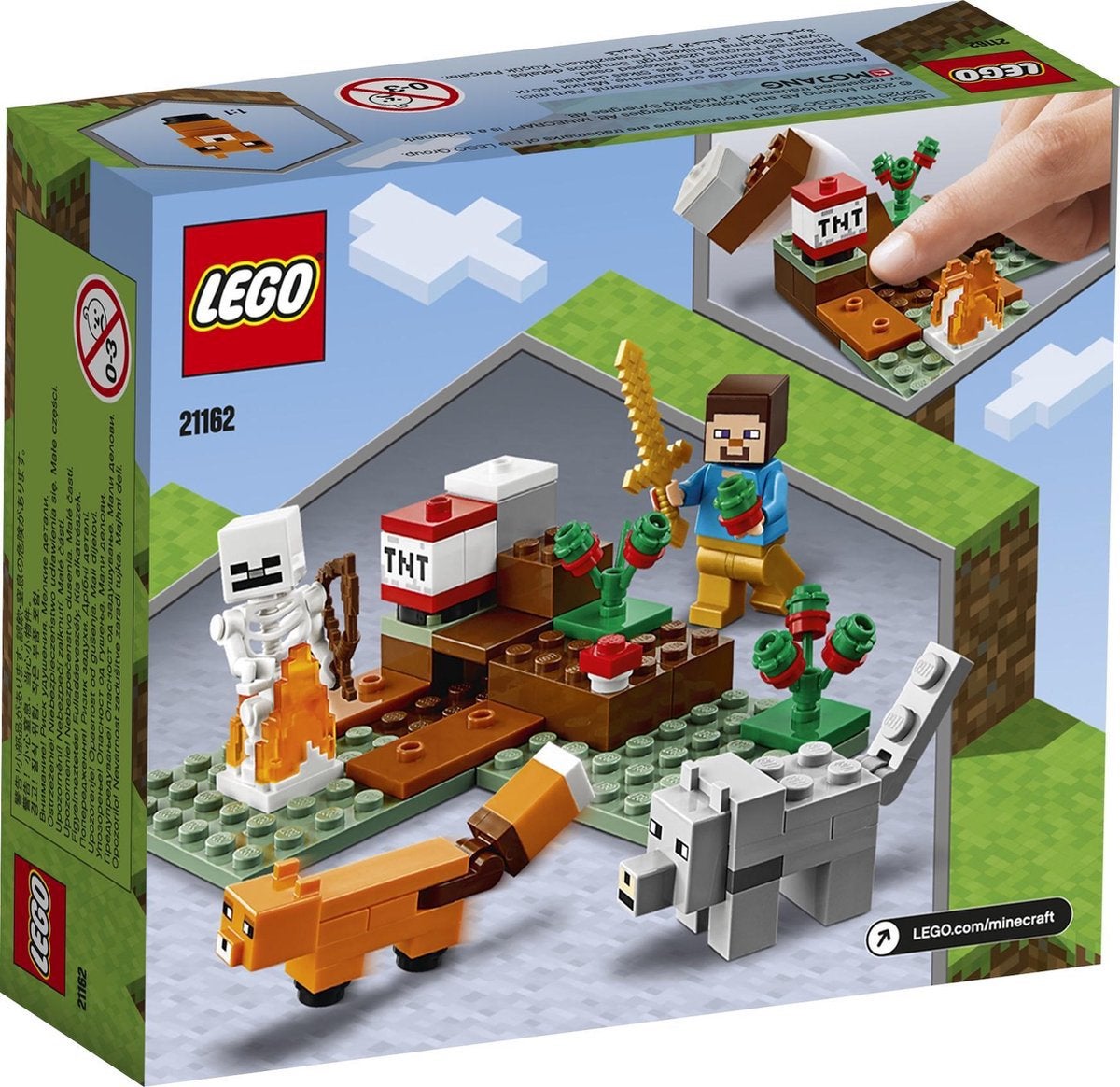 Lego Minecraft 21162 - het taiga avontuur, Ophalen of Verzenden, Zo goed als nieuw