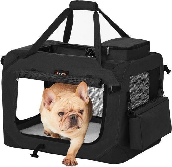Reisbench Hond Opvouwbaar - Zwart - 60 cm, Ophalen, Zo goed als nieuw