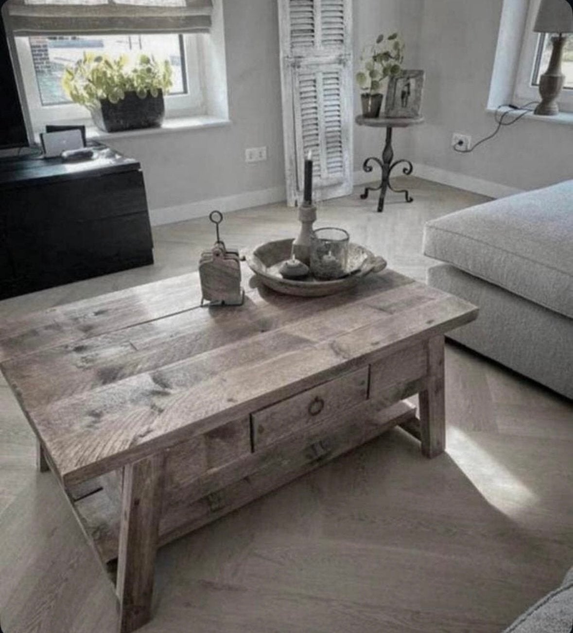 ~Stoer Sober Landelijk Houten Salontafel~, Ophalen of Verzenden, Nieuw