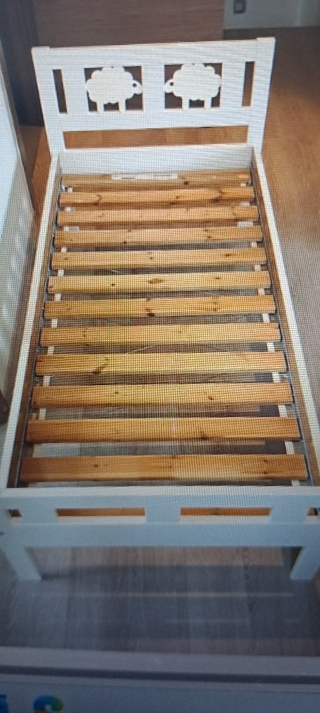 Twee maal Schaapjes peuter bed Kritter Ikea, 70 tot 85 cm, 140 tot 160 cm, Zo goed als nieuw, Ophalen