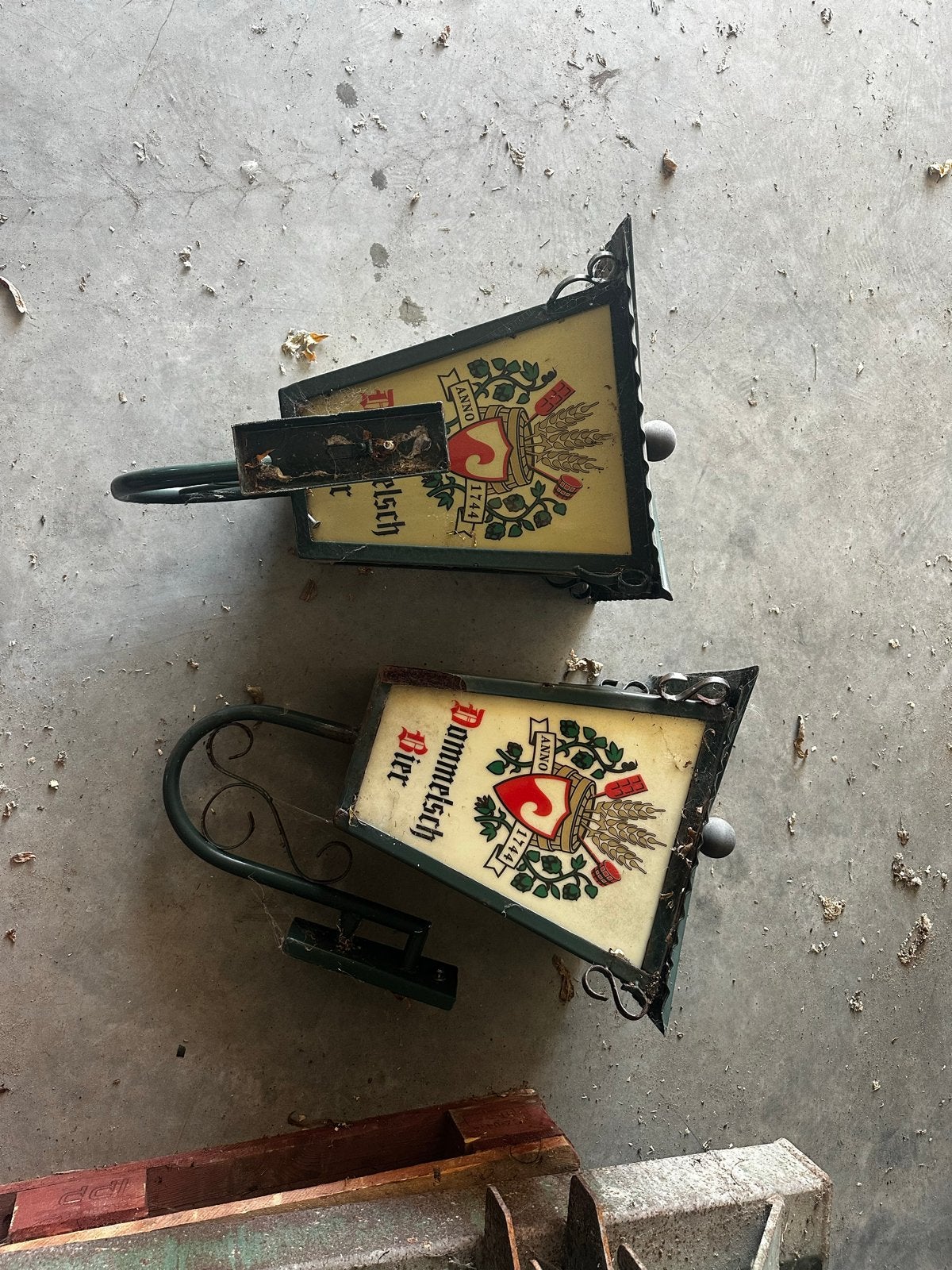 Dommelsch Bier Reclame Lampen - Vintage Lichtbakken, Ophalen