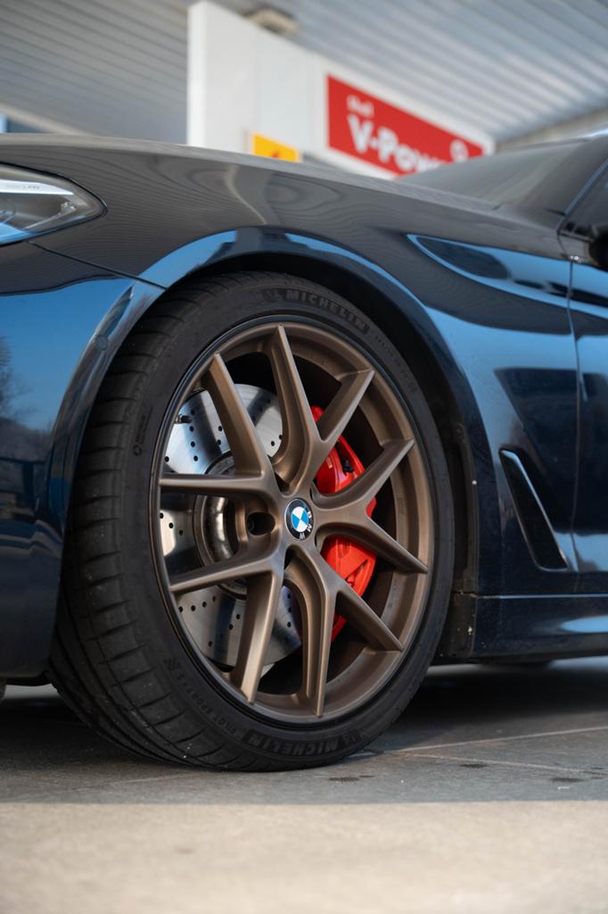BBS CI-R 20 inch velgenset brons breedset BMW TPMS Michelin, Ophalen, Gebruikt, 275 mm, Banden en Velgen