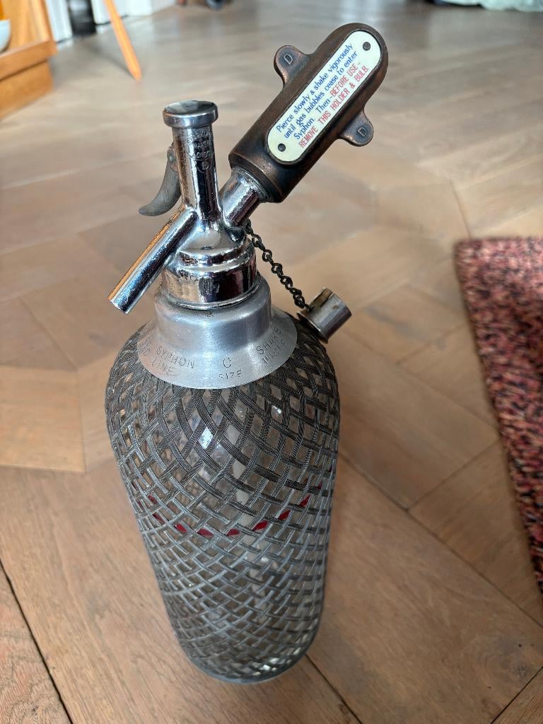 Spuitwaterfles Sparklets makers London, Antiek en Kunst, Ophalen of Verzenden