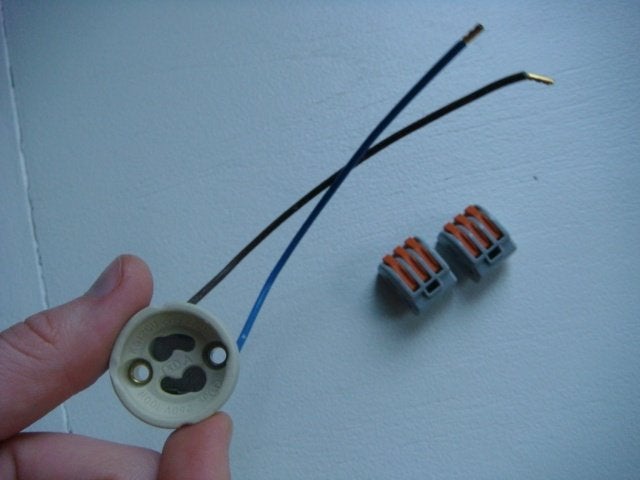 20x inbouwspot GU10 fitting met connector (excl. lichtbron), GU10, Overige merken, Nieuw, Ophalen of Verzenden