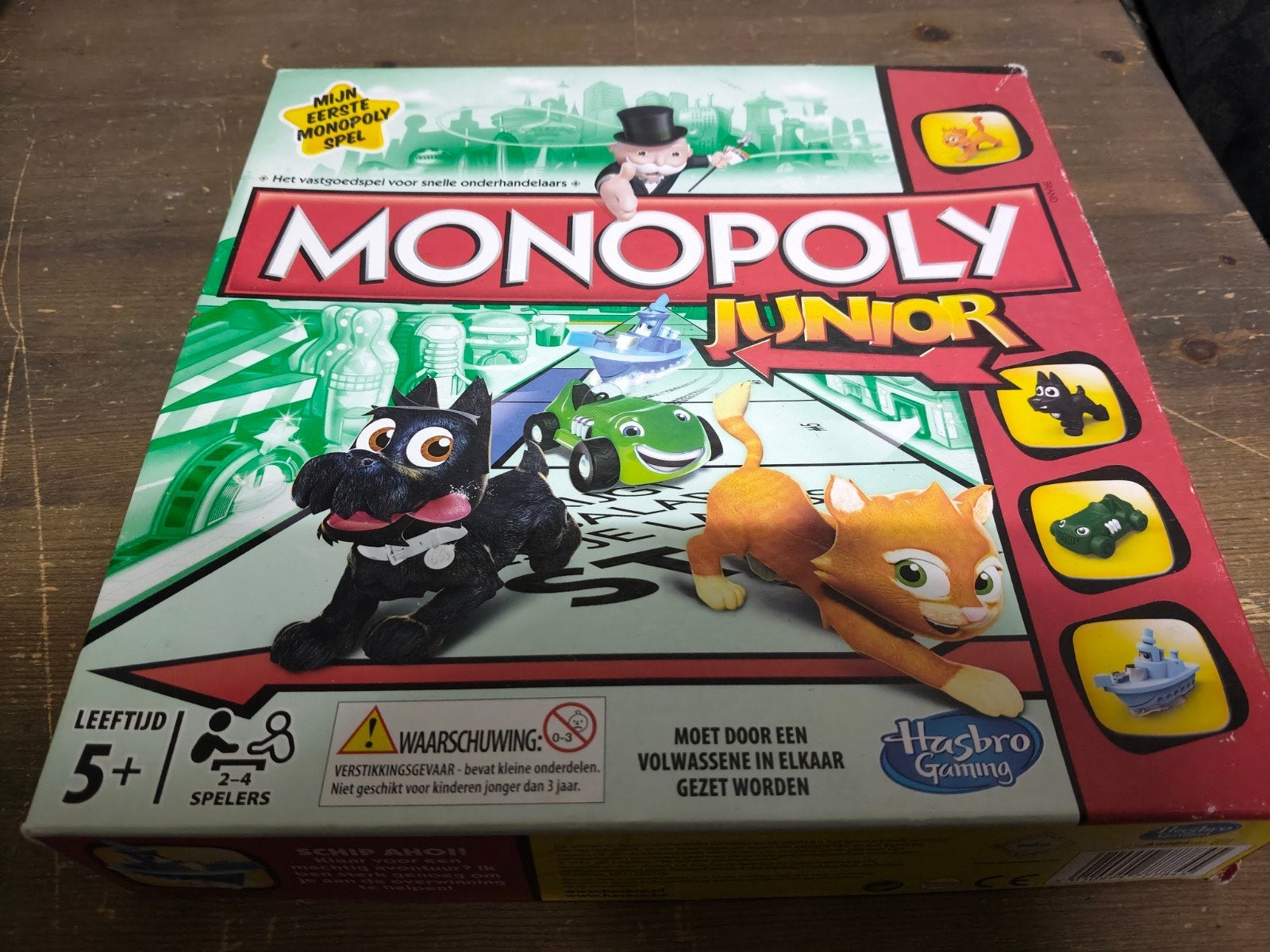 Monopoly Junior - Mijn Eerste Monopoly Spel, Een of twee spelers, Ophalen of Verzenden, Zo goed als nieuw, Hasbro Gaming