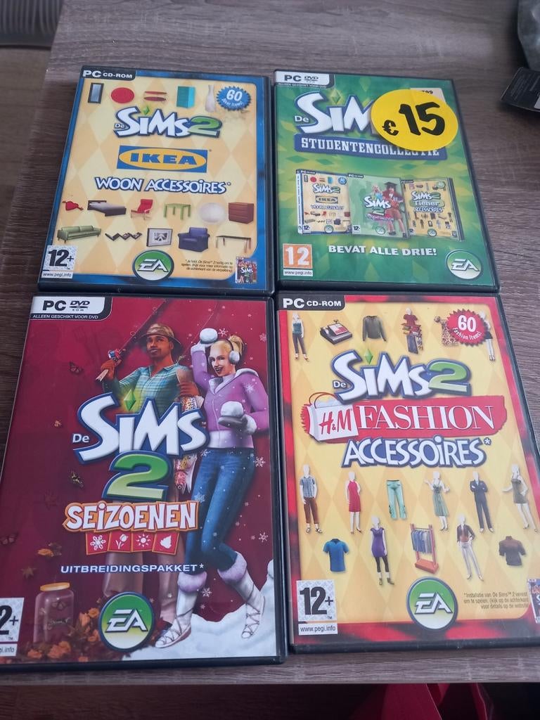 13 Sims pc cd rom spellen, Spelcomputers en Games, Games | Pc, 1 speler, Ophalen of Verzenden, Zo goed als nieuw, Vanaf 12 jaar