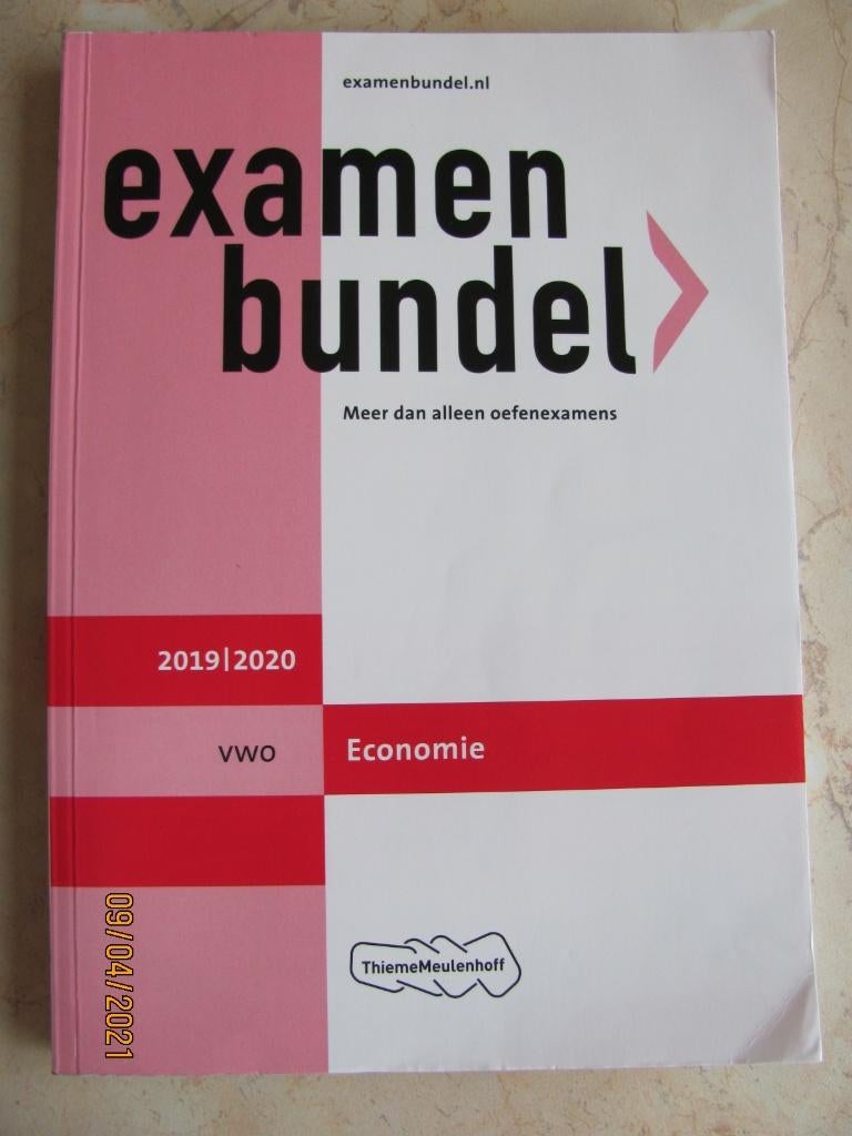 NIEUW Examenbundel ECONOMIE eindexamen VWO Blaas 2019 / 2020, Boeken, Schoolboeken, VWO, Economie, Nieuw, Ophalen of Verzenden