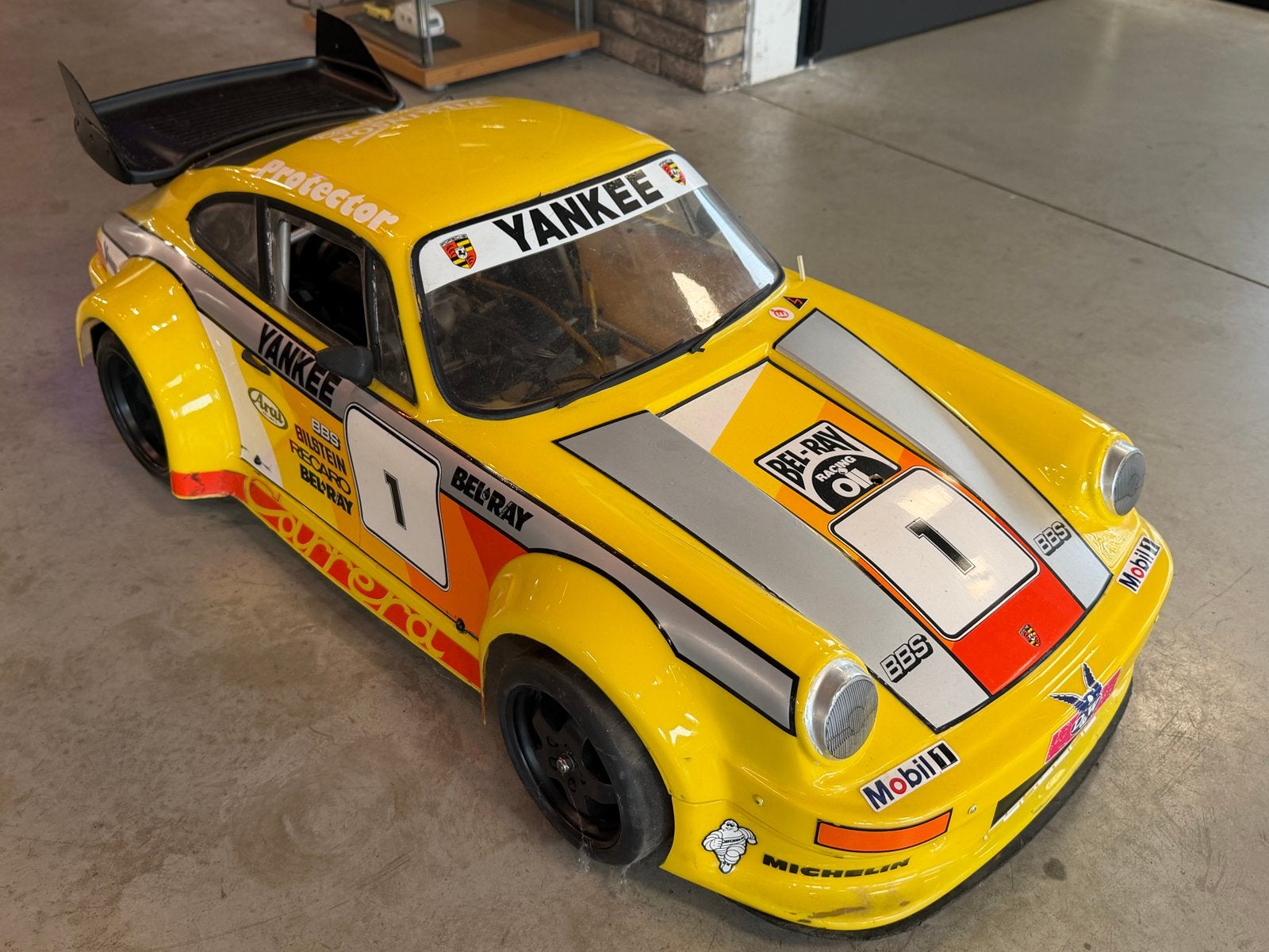 Yankee 1:4 RC Carbon Porsche 911 (964) Turbo 23cc Zenoah, Overige merken, Gebruikt, Mail, Groter dan 1:32