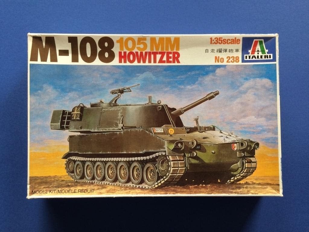 ITALERI 238 M-108 105mm SP Howitzer 1/35 BE decals, Verzenden, 1:32 tot 1:50, Nieuw, Italeri