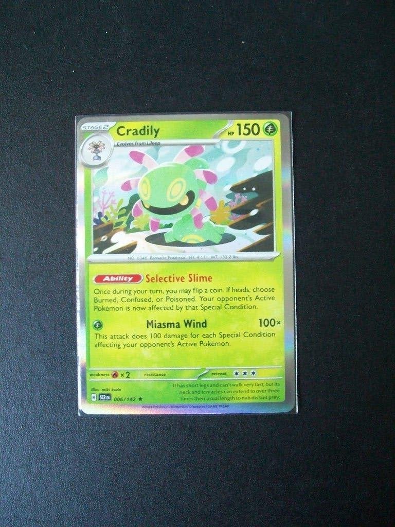 3301. Nieuwe Pokemon Kaart holo rare CRADILY HP150 (006/142), Verzenden, Nieuw, Losse kaart, Foil