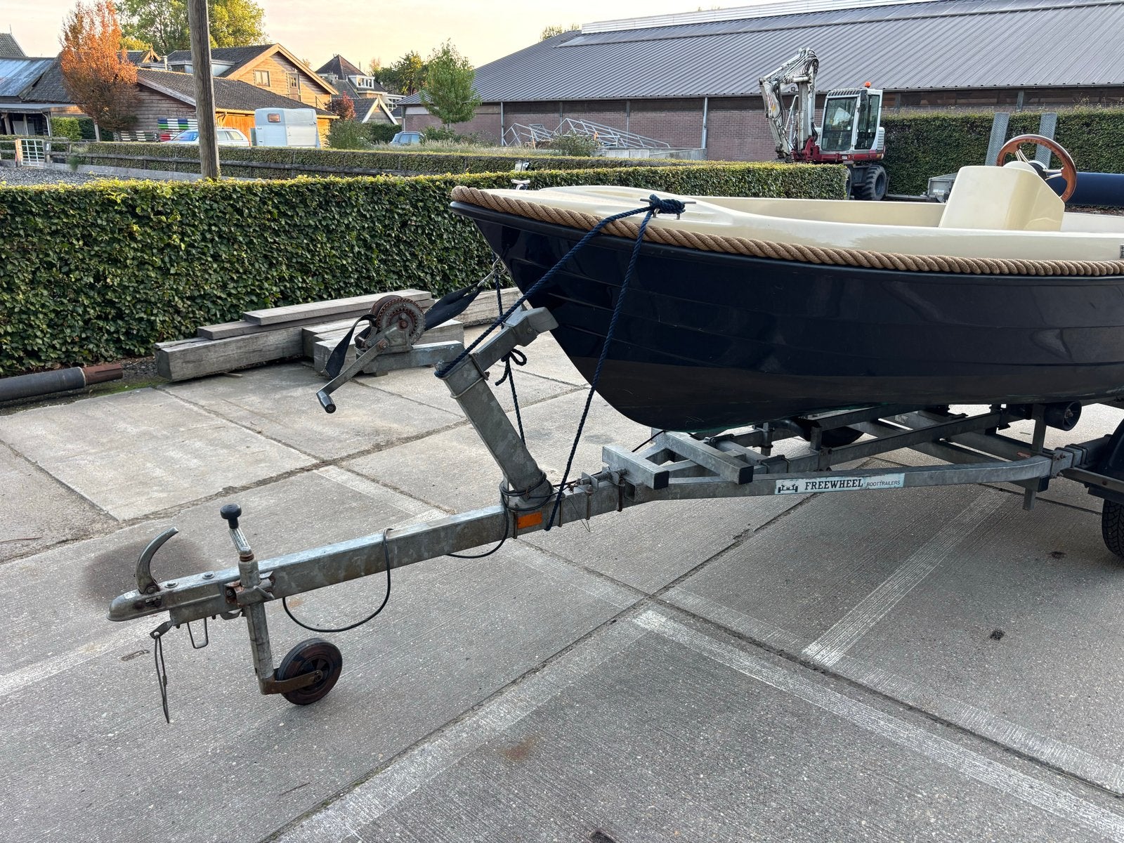 Oud Huijzer 420 met Tohatsu 9,8pk buitenboordmotor ,trailer, Ophalen, Overige merken, Gebruikt, Buitenboordmotor