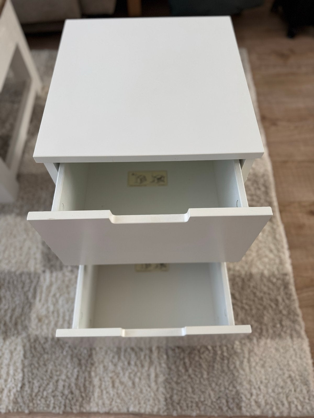 IKEA Nordli ladekast met 2 lades - Wit, Huis en Inrichting, Ophalen, Minder dan 50 cm, Gebruikt, 1 of 2 laden