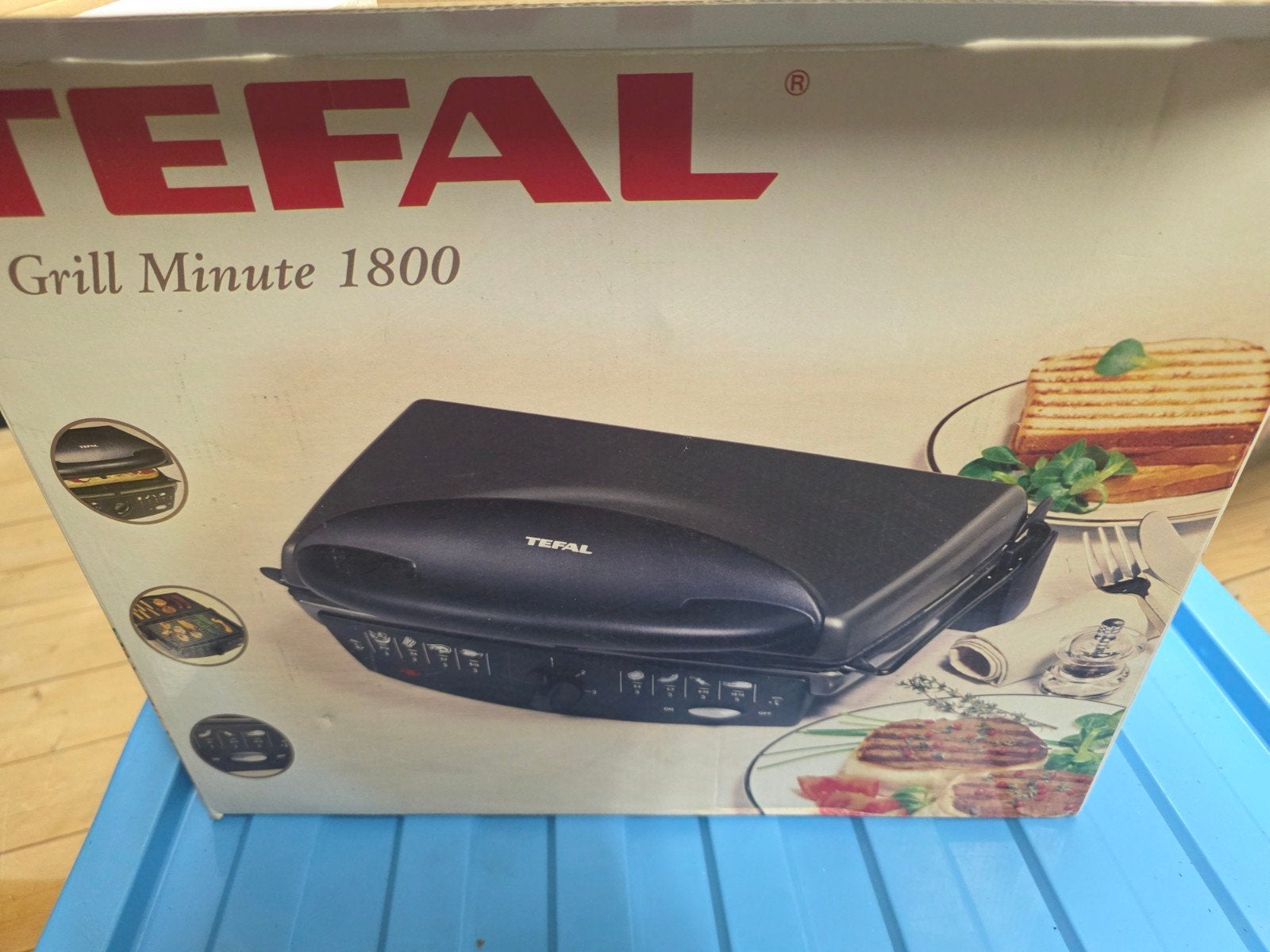 Tefal Grill Minute 1800 Tafelgrill - Nieuw in doos, Witgoed en Apparatuur, Grillplaten, Ophalen, Nieuw