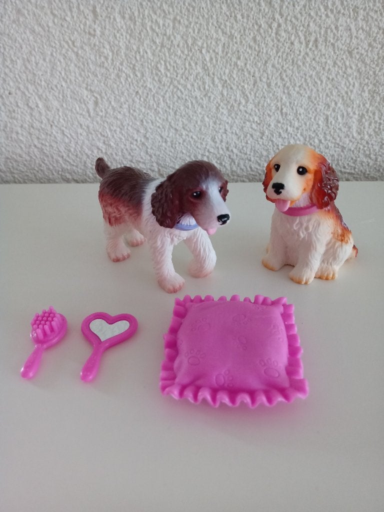 Barbie Bobbin' Bow-Wows - Springer Spaniel Pups uit 2001, Ophalen of Verzenden, Zo goed als nieuw, Overige typen