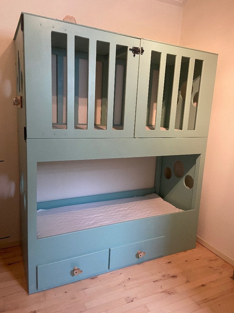 Peuter stapelbed, Ophalen, Gebruikt, Tweepersoons, 190 cm of minder