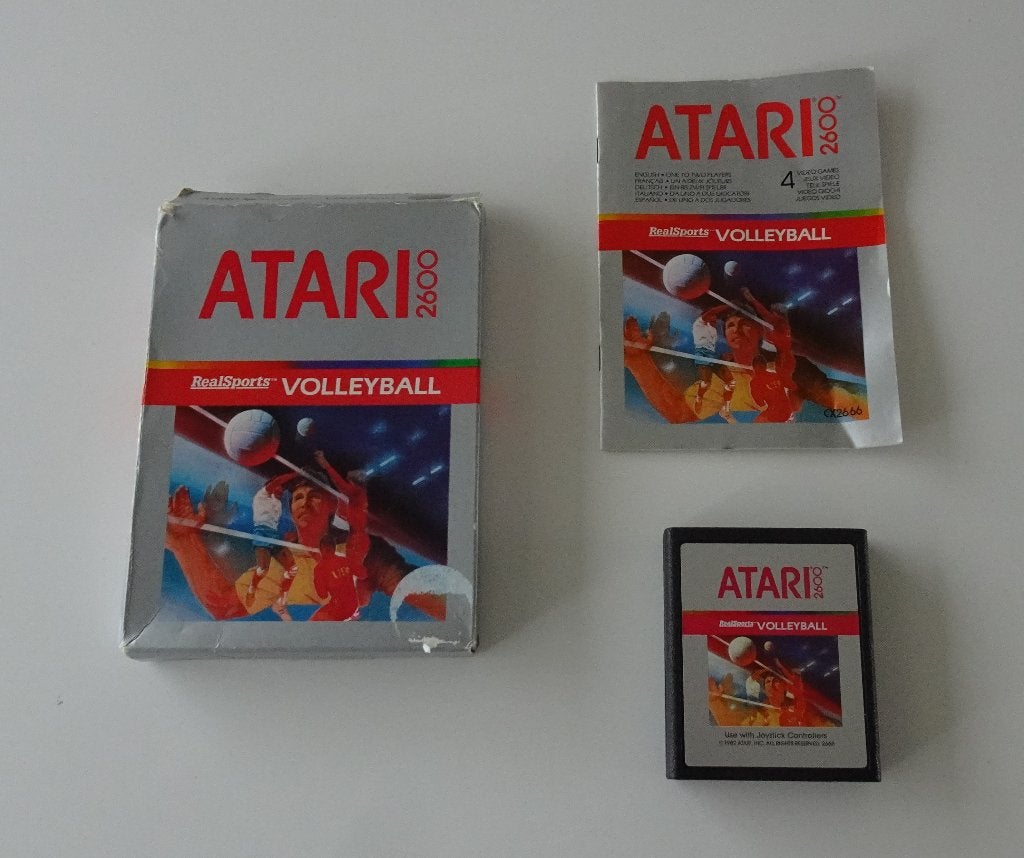 Volleyball compleet voor Atari 2600, Ophalen, 1 speler, Zo goed als nieuw, Vanaf 3 jaar