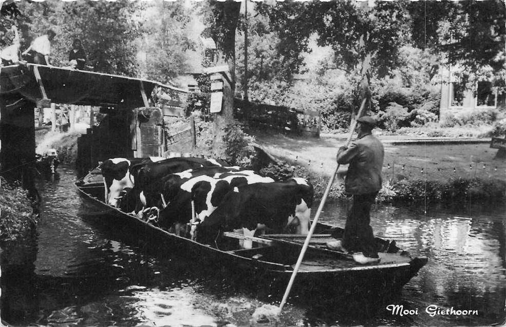 304-255-011 Giethoorn Mooi Giethoorn, Verzenden, Voor 1920, Overijssel