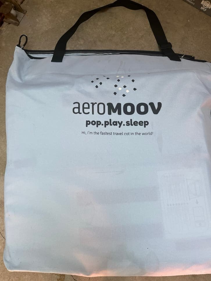AeroMoov Instant Reisbed - Blue Mountain, Kinderen en Baby's, Babywiegjes en Ledikanten, Ophalen, Gebruikt, Reisbedje