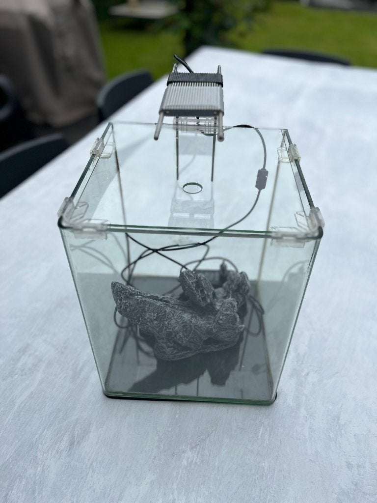 Dennerle cube 20 / Powerled 5, Dieren en Toebehoren, Vissen | Aquaria en Toebehoren, Ophalen, Dennerle, Zo goed als nieuw, Leeg aquarium