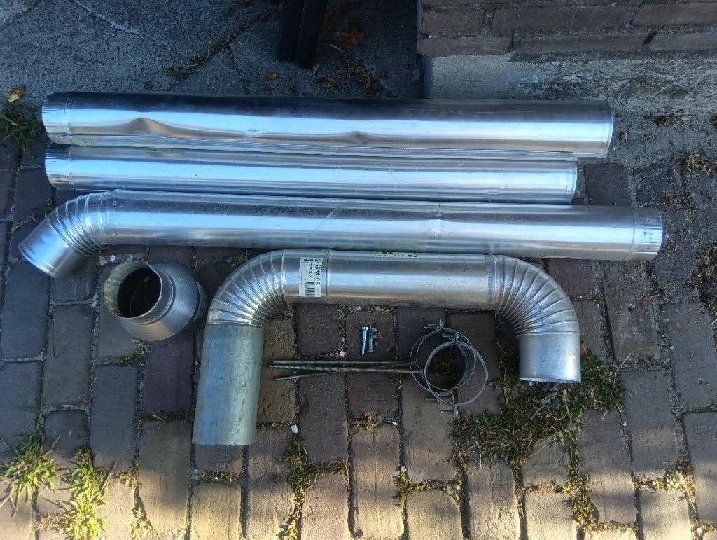 Kachelpijp, Ophalen of Verzenden, Zo goed als nieuw, Gas, Gaskachel