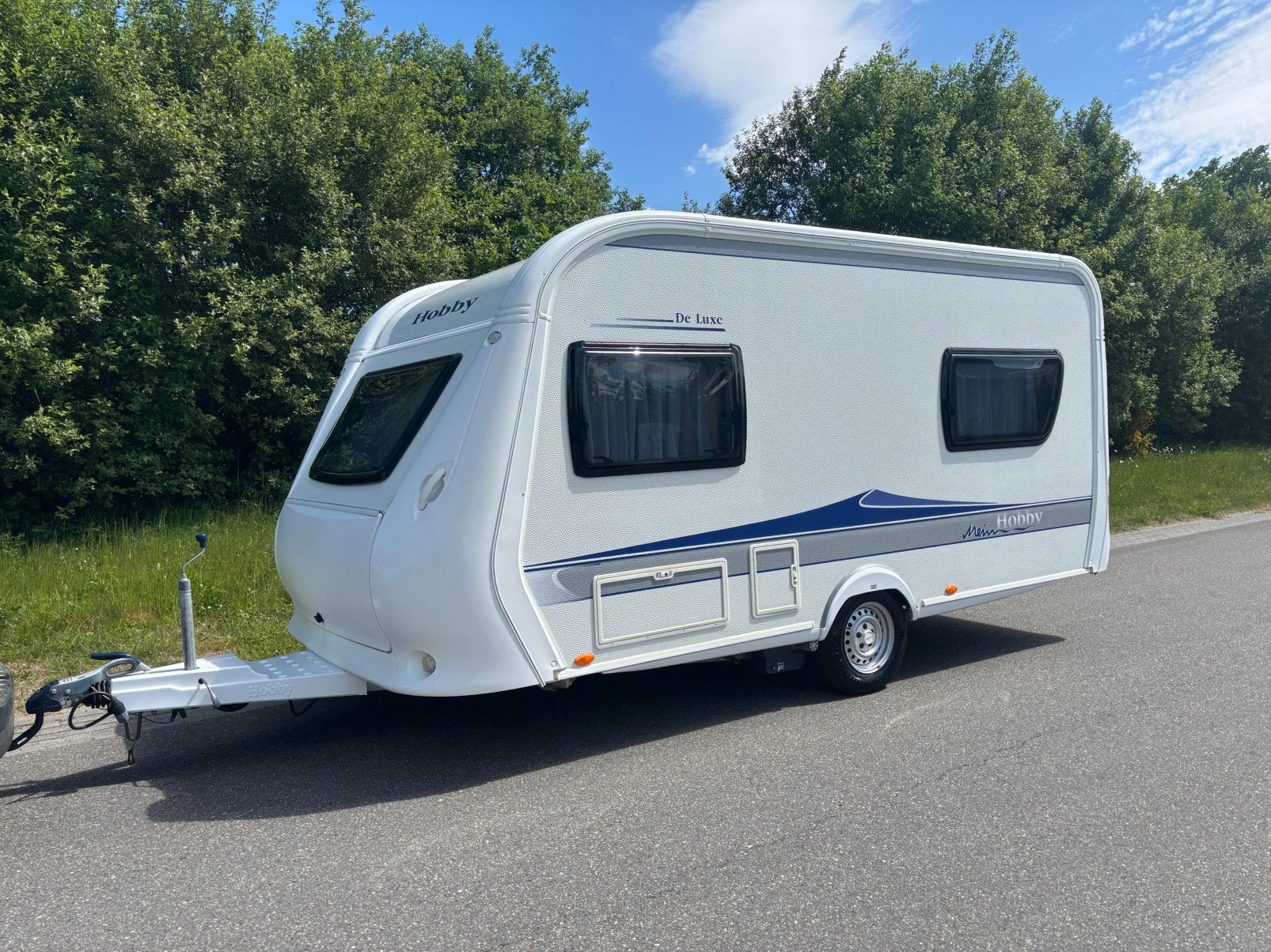 Prachtige Hobby 440 SF 2010 caravan mover fietsdrager, Mover, Hobby, Treinzit, Dwarsbed