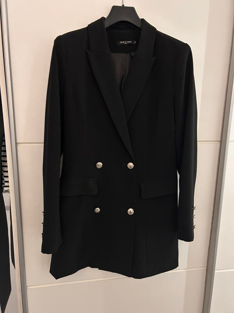 Zwart mooi colbert Drole de Copine, Kleding | Dames, Ophalen of Verzenden, Zo goed als nieuw, Maat 36 (S), Zwart