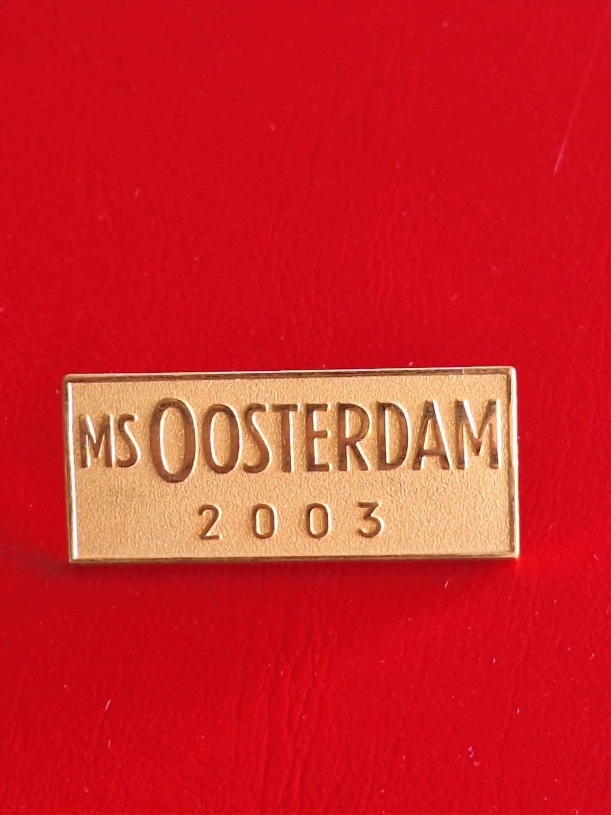 Scheepvaart: Holland America Line : M.S. OOSTERDAM, Verzenden, Zo goed als nieuw, Merk, Speldje of Pin