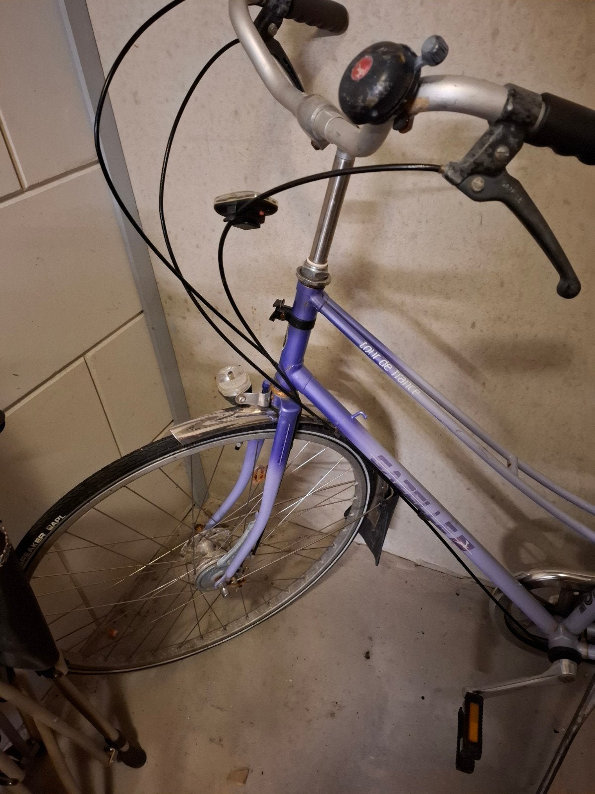 Gazelle 'tour de France' paarse vintage racefiets, Fietsen en Brommers, Fietsen | Oldtimers, Ophalen, Jaren '60 of nieuwer, Velgrem