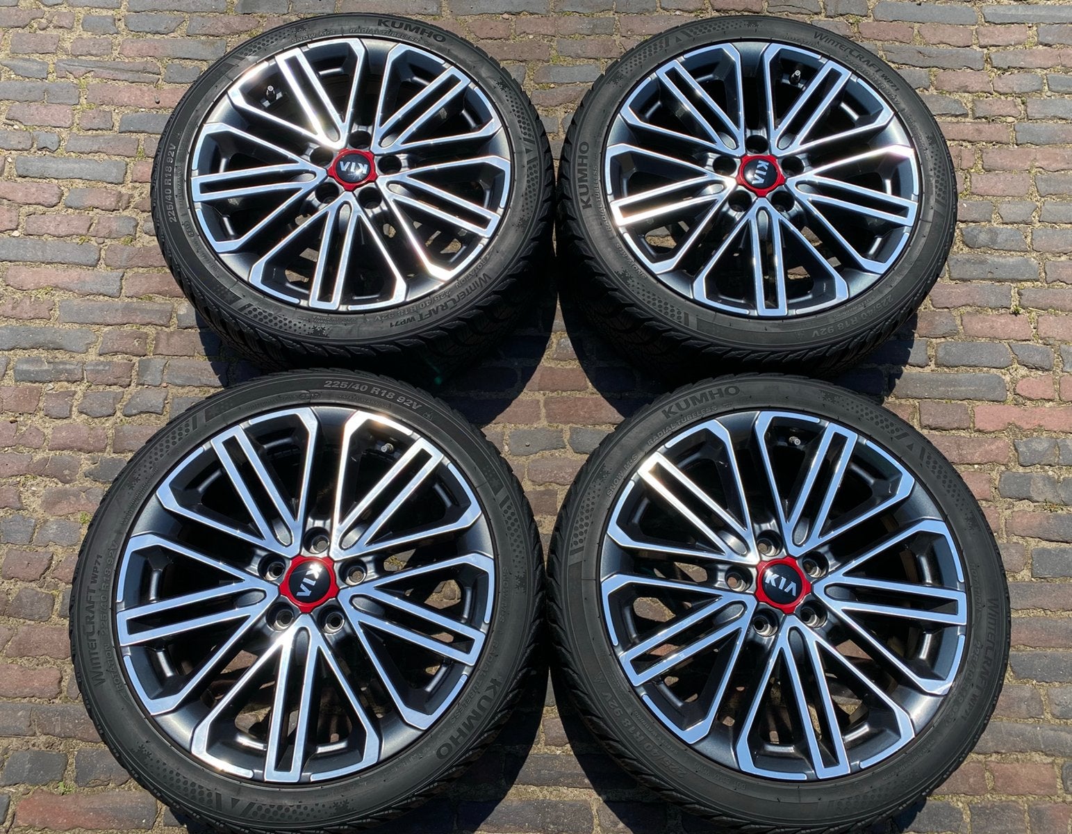 18” Kia Ceed ProCeed GT velgen + tpms + winterbanden, Auto-onderdelen, Banden en Velgen, 18 inch, Banden en Velgen, 225 mm, Winterbanden