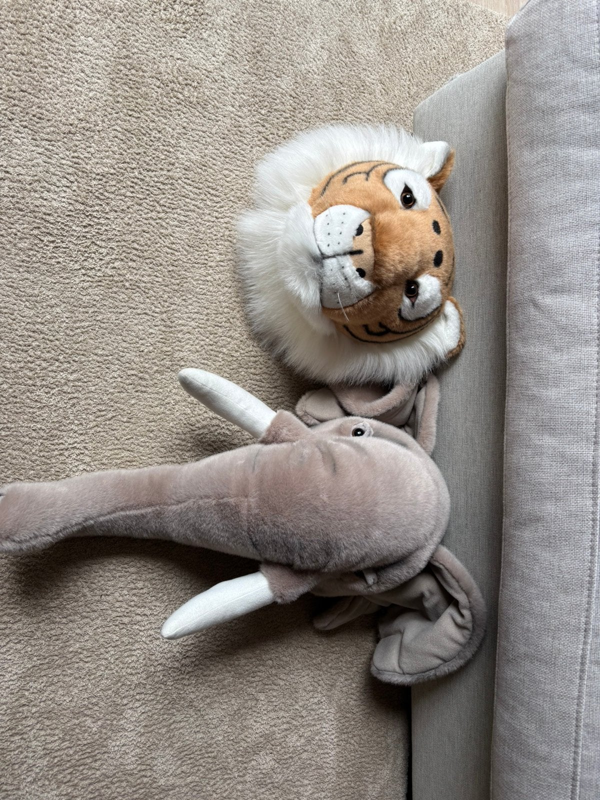 Wild and Soft pluche dieren wanddecoratie jungle, Ophalen, Overige merken, Zo goed als nieuw, Wanddecoratie