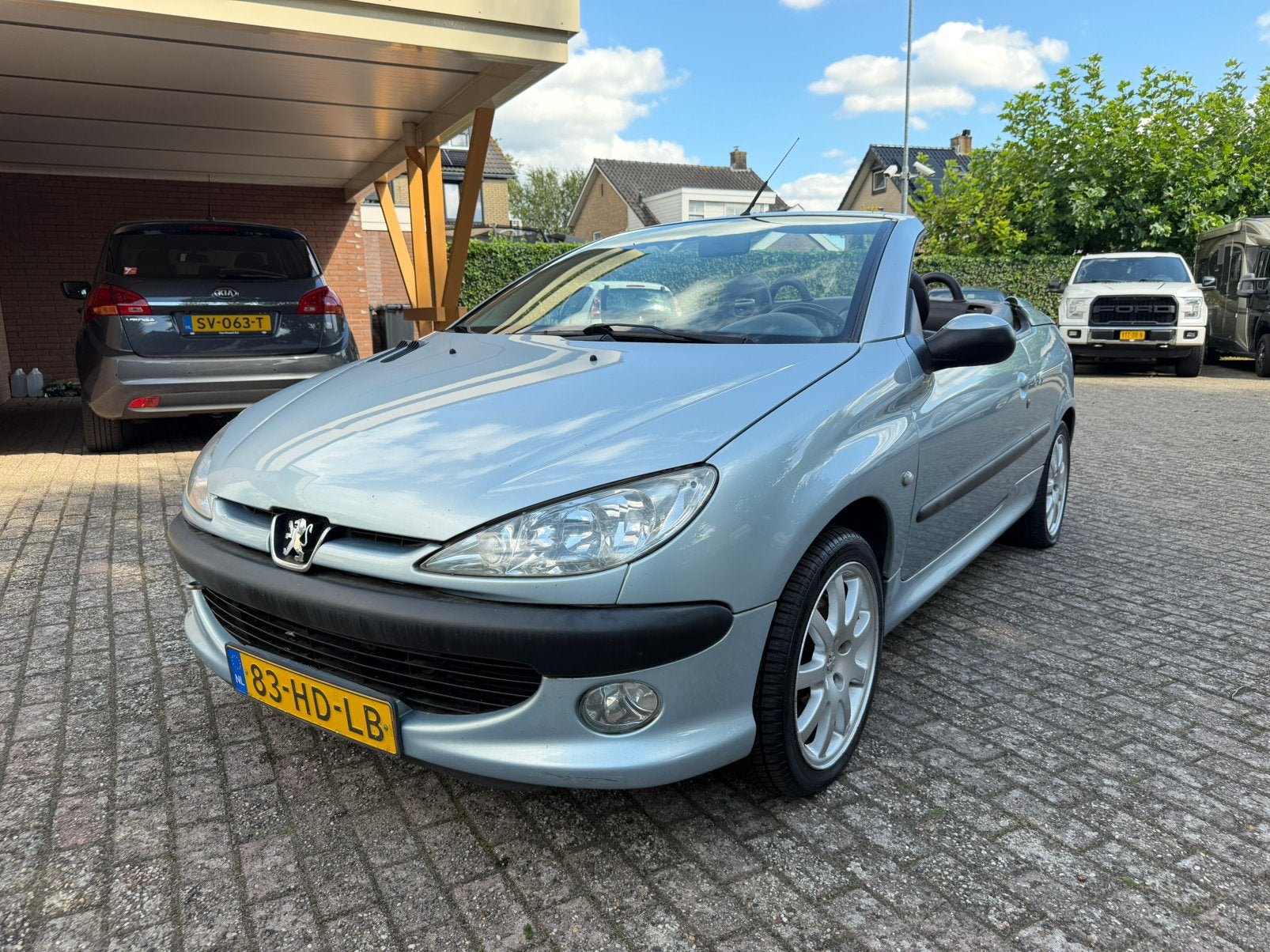 Peugeot 206 2.0 16V CC 2001 Grijs, 136 pk, Zwart, 4 cilinders, Cabriolet
