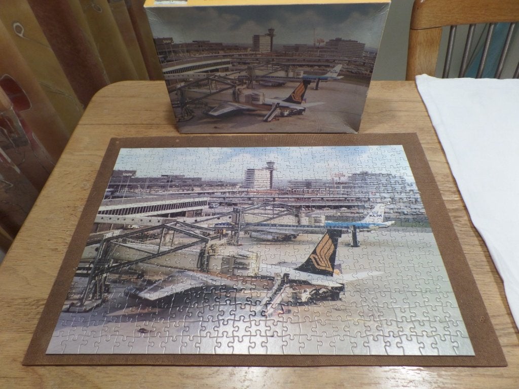 Puzzle, Schiphol, 500st, 33 x 50 cm, Historisch-(#9229), Ophalen of Verzenden, Gebruikt, Kaart, Foto of Prent