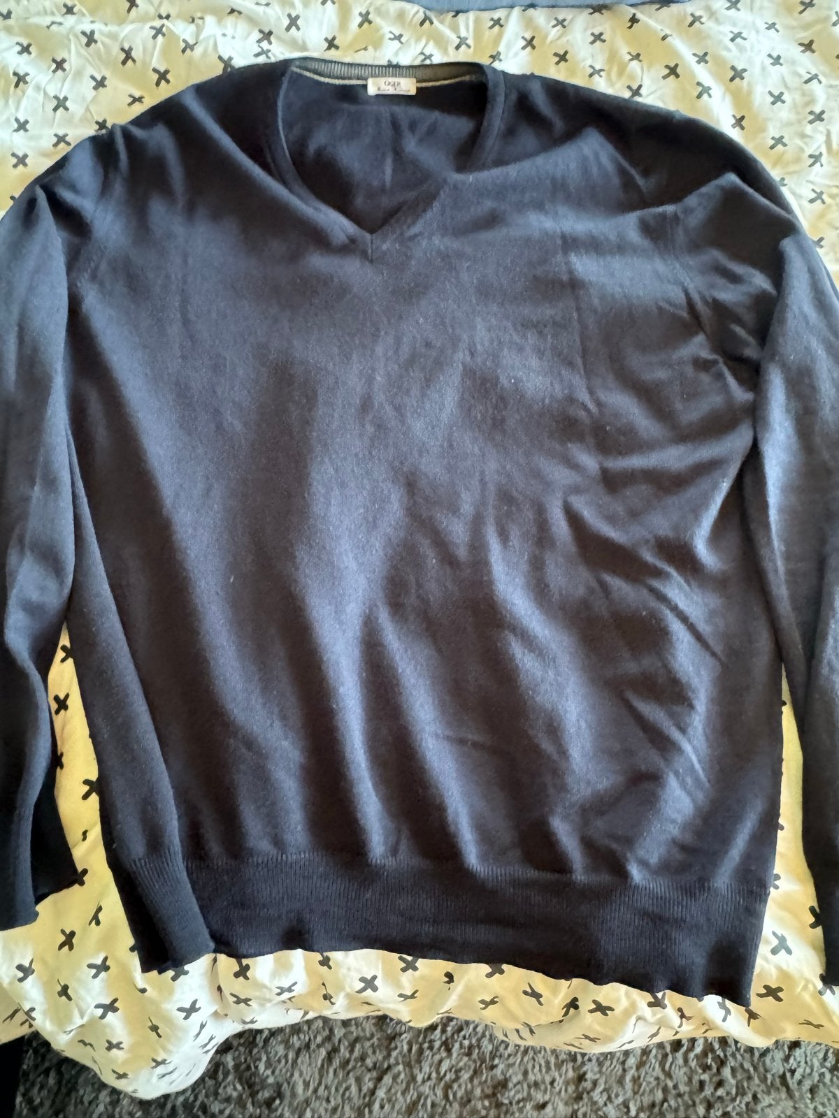 Oger Donkerblauw Truitje Maat 56 Heren, Ophalen of Verzenden, Gedragen, Maat 56/58 (XL), Blauw