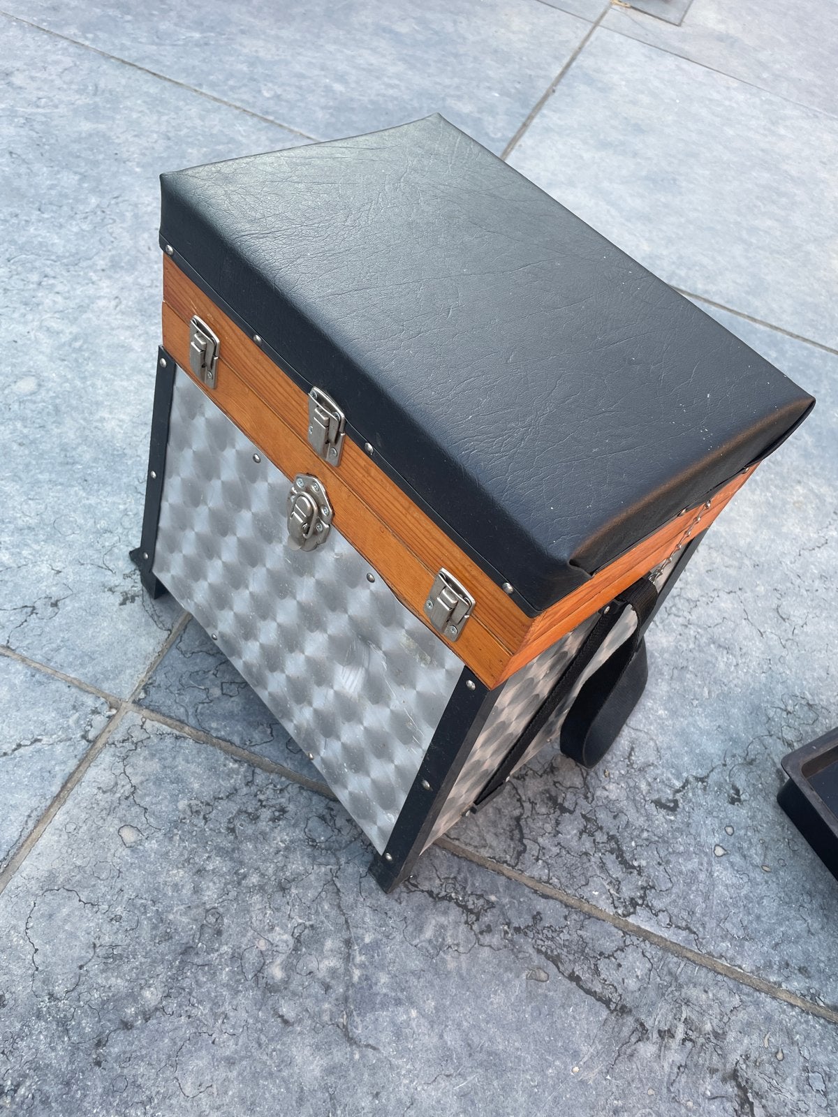 Vintage Viskoffer met Inhoud en Daiwa RB 130 Molen, Ophalen of Verzenden, Gebruikt, Koffer of Tas