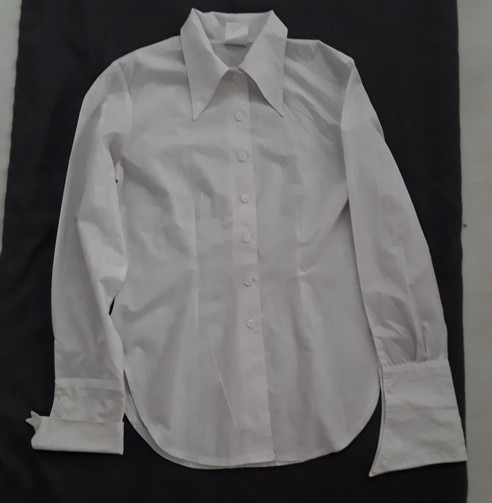 Witte dames blouse maat 36, Ophalen of Verzenden, Zo goed als nieuw, Maat 36 (S), Wit
