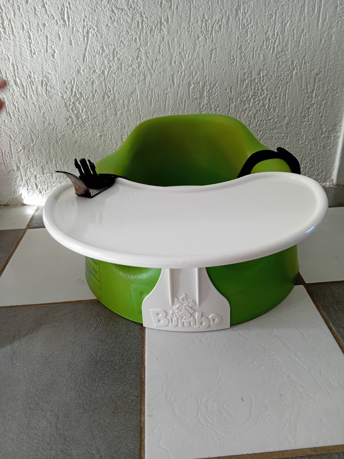 Bumbo babystoeltje met eetblad - Groen, Ophalen, Gebruikt, Overige typen, Afneembaar eetblad