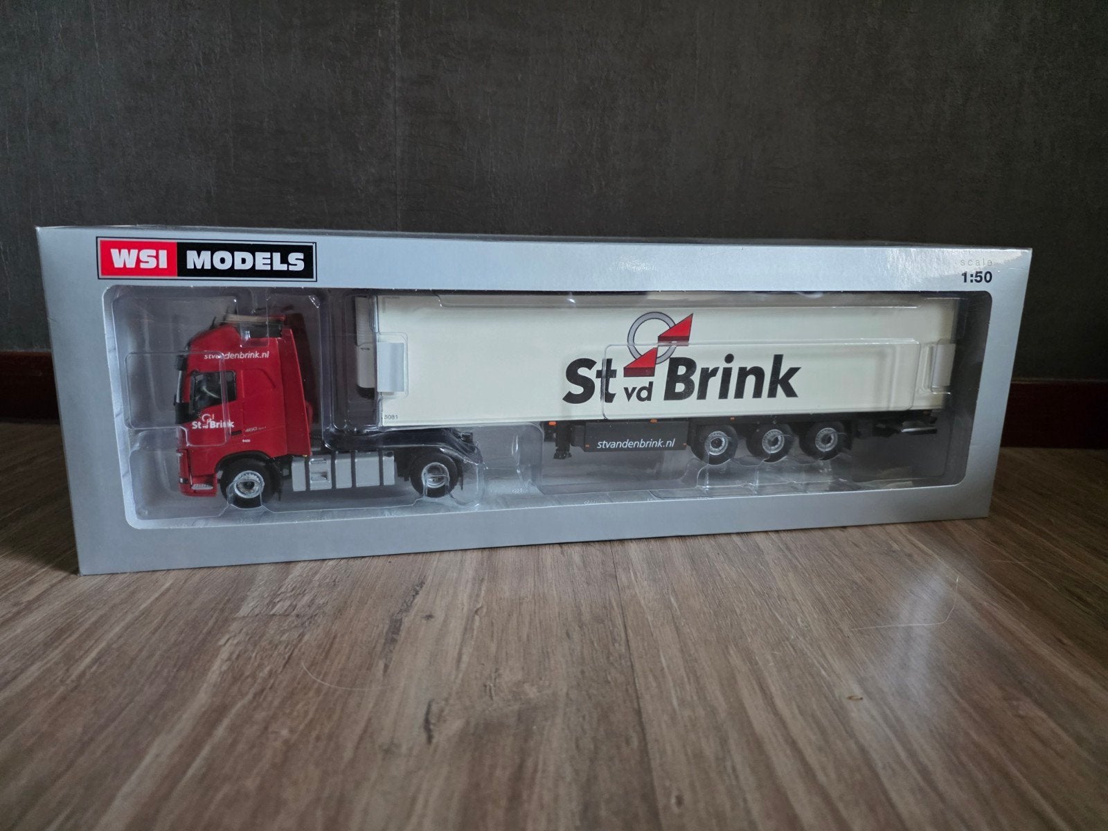 WSI Models St vd Brink Truck met Trailer 1:50, Overige merken, 1:50 of kleiner, Nieuw, Ophalen of Verzenden