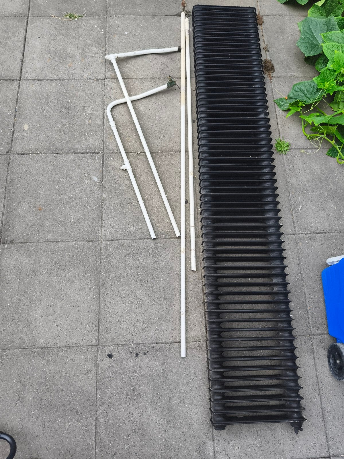 Retro kolom radiator 230x45 cm - Zwart, Ophalen, 150 cm of meer, Radiator, 30 tot 80 cm