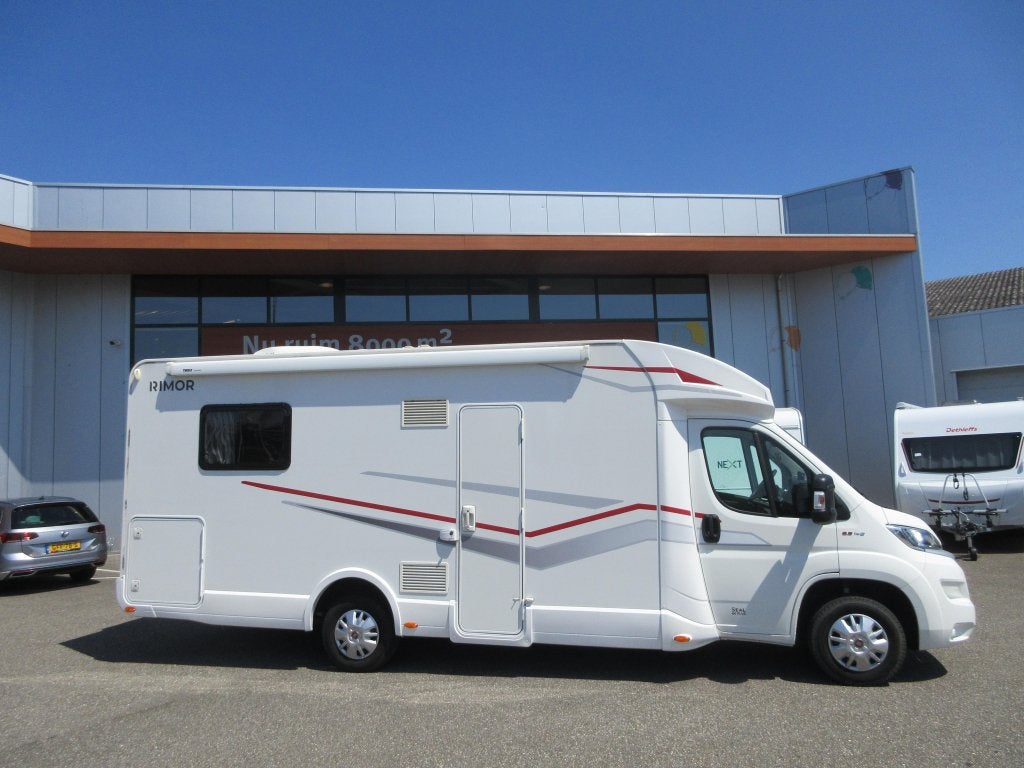 Rimor Seal 66 PLUS Face to Face en Queensbed, Caravans en Kamperen, Campers, Fiat, ABS, Hordeur, Half-integraal