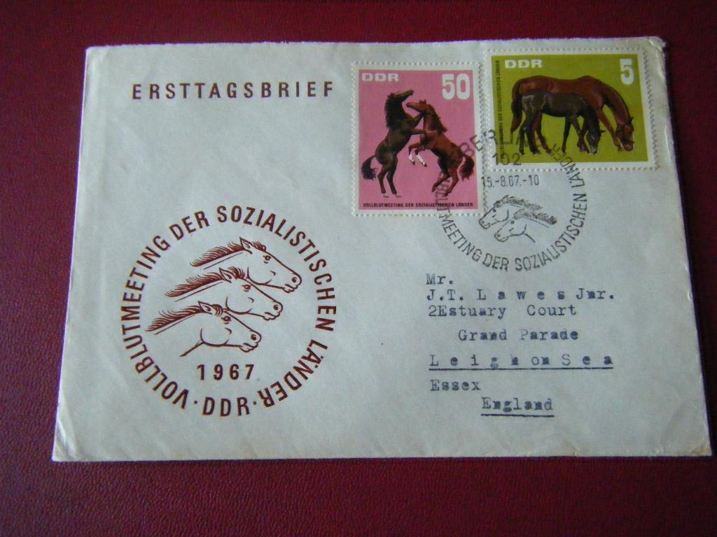 B38 - Duitsland / DDR - Envelop - 12, Postzegels en Munten, Brieven en Enveloppen | Buitenland, Ophalen of Verzenden, Envelop