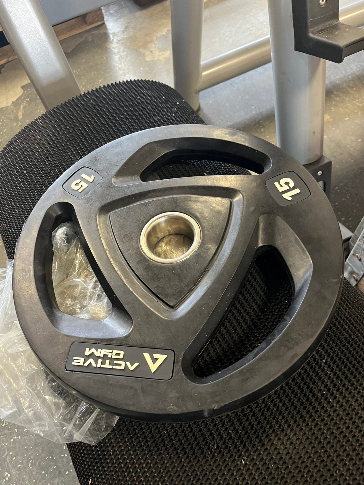 2 x 15 kg nieuwe Olympische halter schijven 50 mm, Ophalen, Halterschijven, Nieuw, 2 x 15 kg