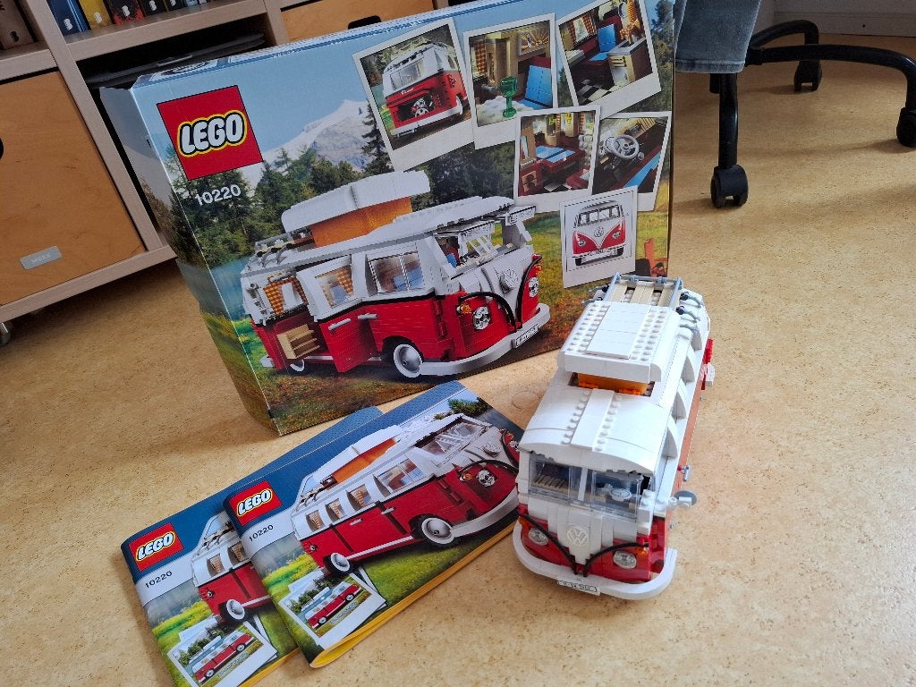 Lego 10220 rode Volkswagen bus inclusief doos en boekjes, Ophalen, Gebruikt, Lego, Compleet