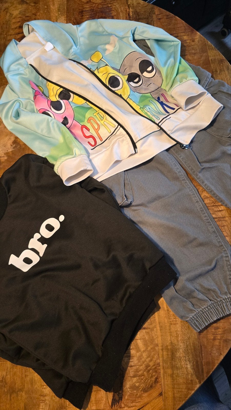 vest trui en broek 128(134), Ophalen, Maat 128, Meisje, Zwembroek