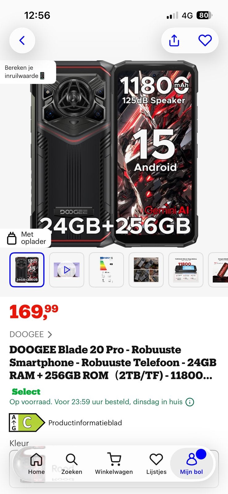 DOOGEE Blade 20 Pro - Nieuw in doos, 256GB opslag, 24GB RAM, Ophalen, Overige modellen, Nieuw, Zonder simlock