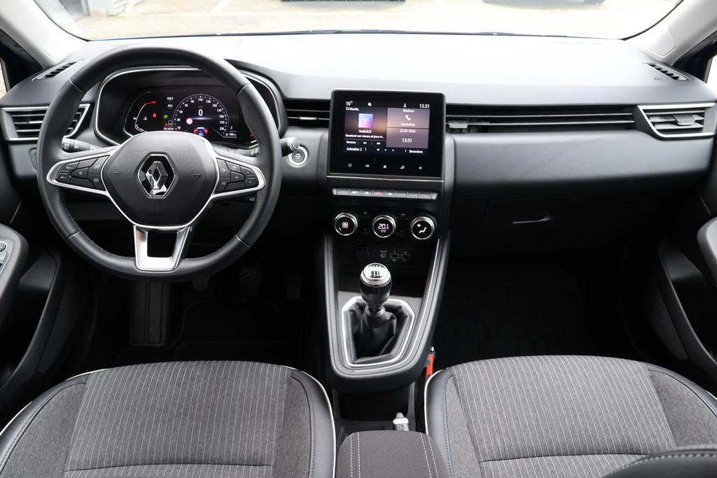 Renault Clio 1.0 TCe Intens 1e Eigenaar | NAP | BTW | Volled, Voorwielaandrijving, Gebruikt, Blauw, Leder en Stof